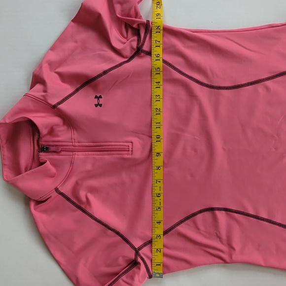 Under Armour Cold Gear Semi-Fitted Long Sleeve Athletic Top L Pink - Picture 13 of 14